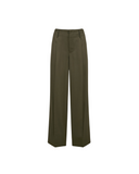 VINCE HIGH WAIST PLEATED TROUSER KHAKI