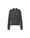LOEWE CABLE KNIT PULL GREY