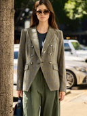 VERONICA BEARD BLAZER CHECKERED MOSS