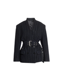 ISABEL MARANT FYMA STRIPED JACKET DARK BLUE