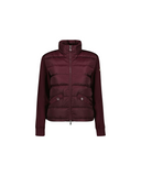 MONCLER PADDED CARDIGAN BORDEAUX
