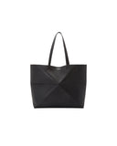 LOEWE HORIZONTAL PUZZLE FOLD TOTE BAG BLACK