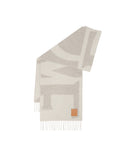 LOEWE LOGO SCARF GREY/STONE