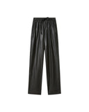 ISABEL MARANT ÉTOILE NEREANE FAUX LEATHER TROUSER BLACK