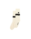 ISABEL MARANT NESSON LOGO SOCKS ECRU