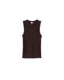 LOEWE ANAGRAM TANK TOP BROWN