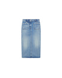 IRO DENIM MIDI SKIRT SIRYNE BLUE