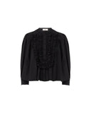 CHLOÉ RUCHED BLOUSE BLACK