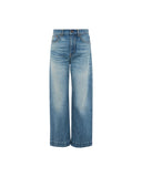 CHLOÉ CROPPED HIGH RISE DENIM DREAM BLUE