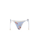 ZIMMERMANN AWAKEN CROCHET EDGE TIE BIKINI BOTTOM FLORAL