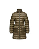 MONCLER GENET LONG DOWN JACKET OLIVE GREEN