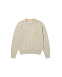 ISABEL MARANT ÉTOILE LANTA LOGO PULL GREY/YELLOW