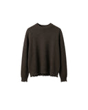 REPEAT PULL ROUND NECK DARK BROWN