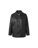 ENES BARRY LEATHER JACKET BLACK