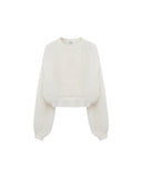 LOEWE MOHAIR KNITTED PULL WHITE
