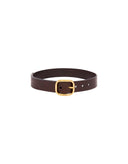 LOEWE ROUNDED BELT 3.5CM DARK BROWN
