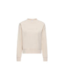 MONCLER EMBROIDERED LOGO SWEATSHIRT ECRU