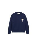 AMI PARIS AMI DE COEUR SWEATER DARK BLUE