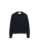 AMI PARIS AMI DE COEUR PULL DARK BLUE