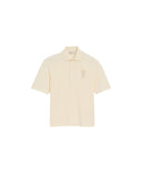 AMI PARIS BOXY AMI DE COEUR POLO CREME