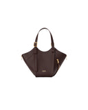 LOEWE HAMMOCK FLIP BAG DARK CHESTNUT