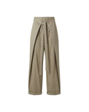 DARKPARK STELLA TIE FRONT TROUSER TAUPE