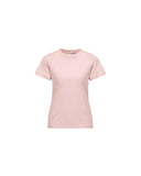 MONCLER TONAL EMBROIDERED LOGO T-SHIRT PINK