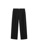 TOTEME RELAXED TWILL TROUSER BLACK