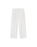 TOTEME RELAXED TWILL TROUSER WHITE