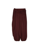 ZIMMERMANN LUNA DRAPED HAREM TROUSER WINE