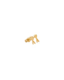 AMI PARIS ADC GOLD BRASS EARRINGS