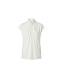 VINCE TWIST NECK TOP ECRU