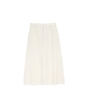 AMI PARIS LONG TRAPEZE SKIRT WHITE CREAM