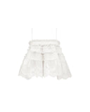 ZIMMERMANN ALCHEMY SHIRRED BANDEAY IVORY