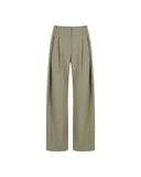 IRO SONJA PLEATED TROUSER OLIVE