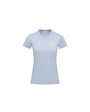 MONCLER EMBROIDERED LOGO T-SHIRT LIGHT BLUE