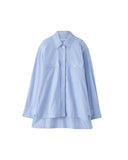 JOSEPH RANYA STRIPED SHIRT BLUE