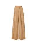 VERONICA BEARD HERON WIDE LEG TROUSER BEIGE