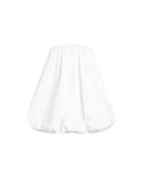 PATOU VOLUMINOUS BUSTIER DRESS WHITE