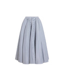 PATOU ELASTICATED MIDI SKIRT STRIPED