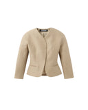 JACQUEMUS LE PETITE VESTE OVALO OFF WHITE