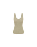 ZIMMERMANN MAHON SCOOP TANK TOP LIGHT KHAKI