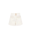 ZIMMERMANN ROSELIGHT DENIM SHORT CREAM
