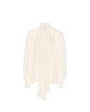 CHLOÉ SCARF BLOUSE PRISTINE WHITE