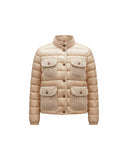MONCLER FURET SHORT DOWN JACKET ECRU