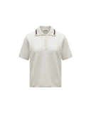 MONCLER POLO ECRU