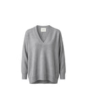 LISA YANG KENNY V-NECK PULL DOVE GREY