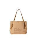 CHLOÉ CLOVER TOTE BAG BLEACHED BROWN