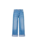 MOTHER THE SMOOTHIE CROP CUFF DENIM