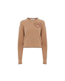 CHLOÉ LOGO SWEATER BLEACHED BROWN